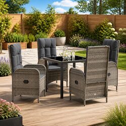 Sturdy 5-Piece Garden Dining Set for Outdoor Spaces