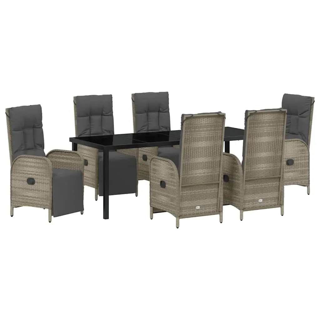 7-Piece Garden Dining Set with Cushions