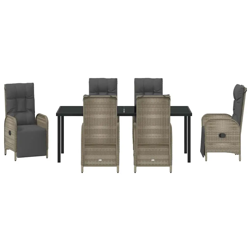 7-Piece Garden Dining Set with Cushions