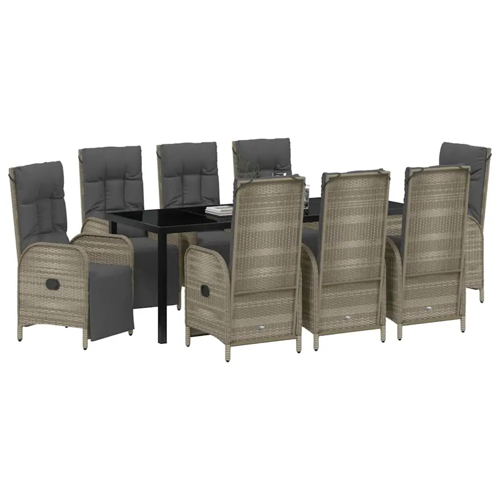 9 Piece Garden Dining Set with Durable Build