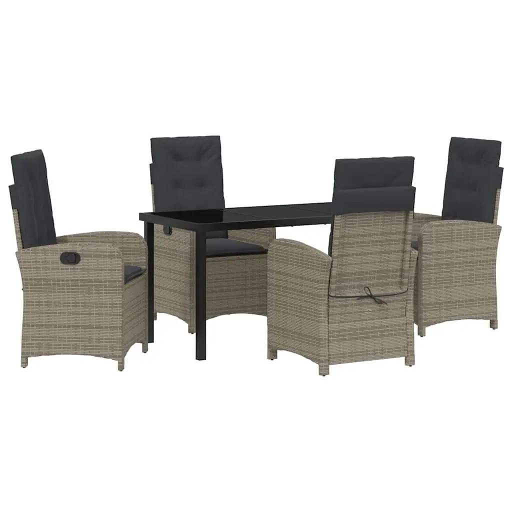 5-Piece Garden Dining Set with Cushions