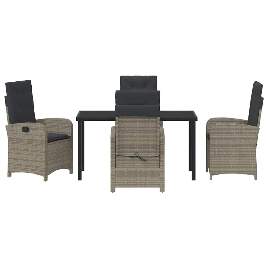 5-Piece Garden Dining Set with Cushions