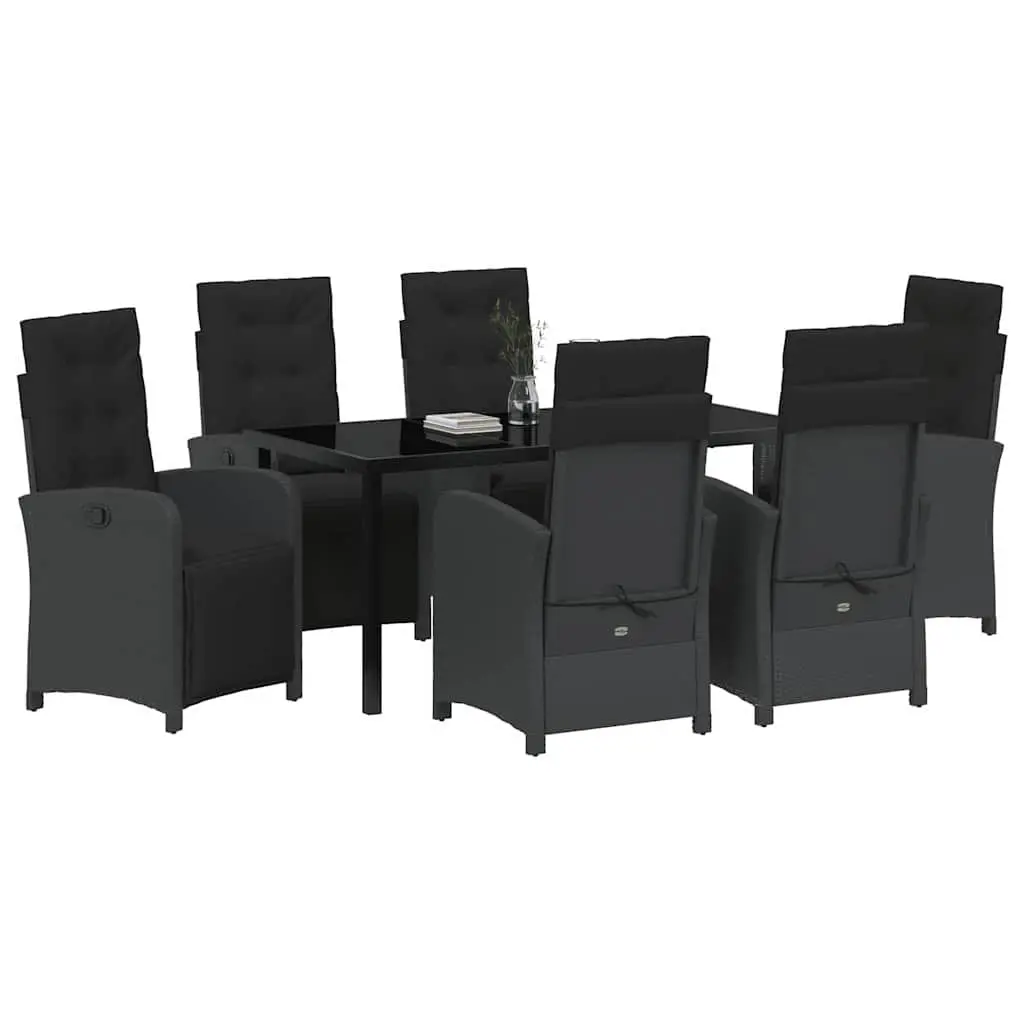 7 Piece Outdoor Dining Set with Glass Top