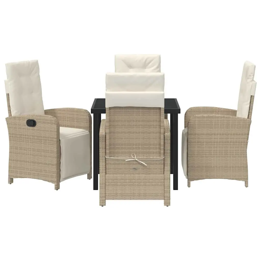 5 Piece Outdoor Dining Set with Durable Frame