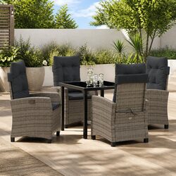 Sturdy 5 Piece Garden Dining Set with Comfortable Seating