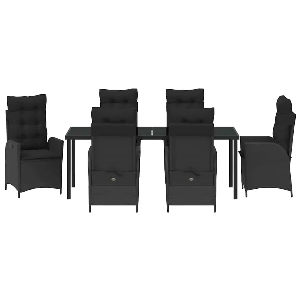 7-Piece Poly Rattan Outdoor Dining Set