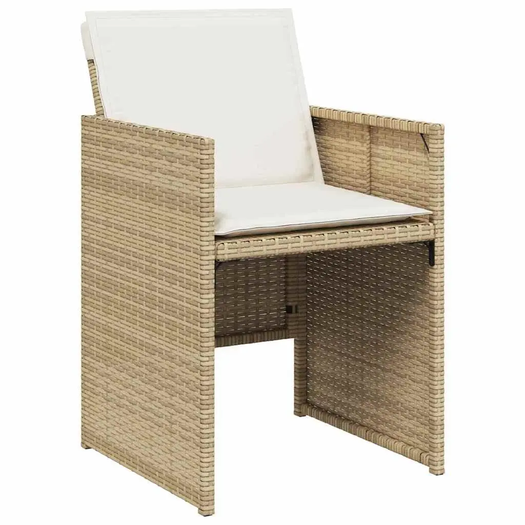 5-Piece Beige Outdoor Dining Set for Garden