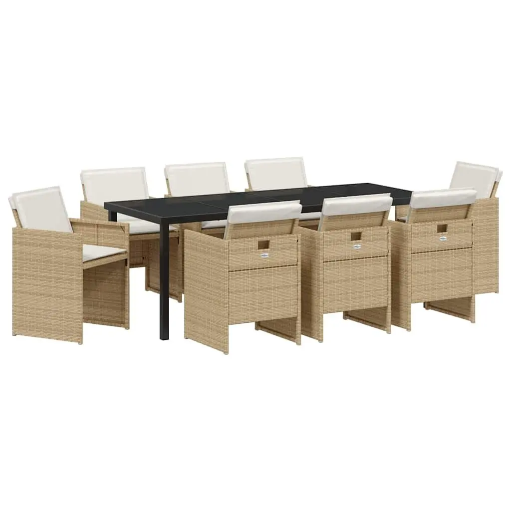 9 Piece Outdoor Dining Set with Durable Build