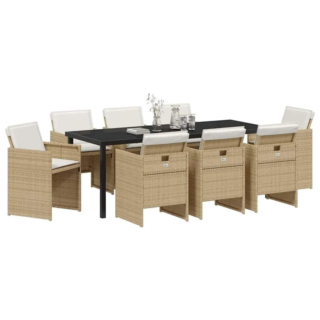 9 Piece Outdoor Dining Set with Durable Build