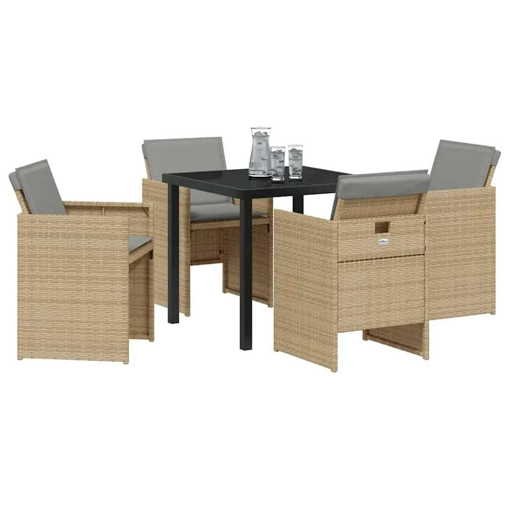 5-Piece Garden Dining Set for Outdoor Use