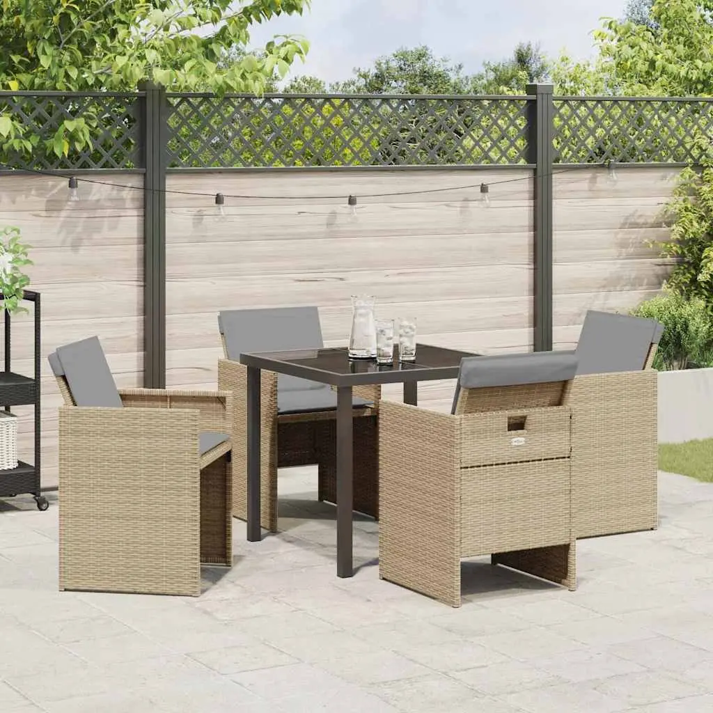5-Piece Garden Dining Set for Outdoor Use