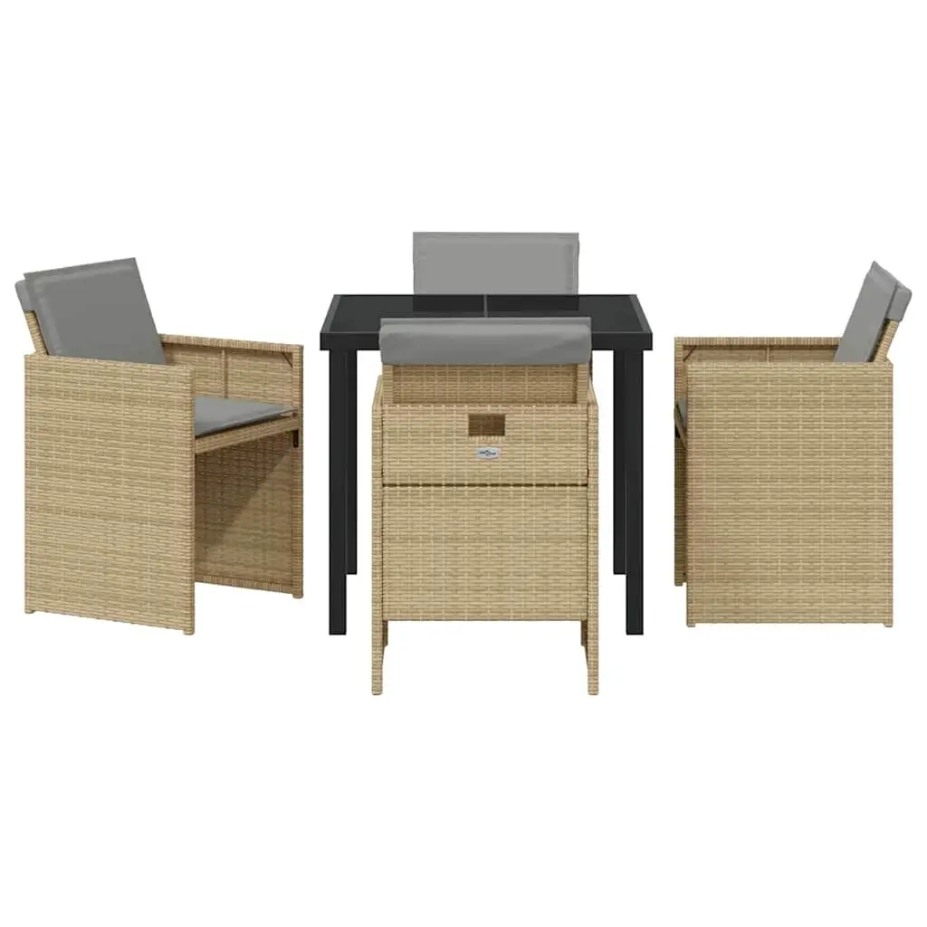 5-Piece Garden Dining Set for Outdoor Use