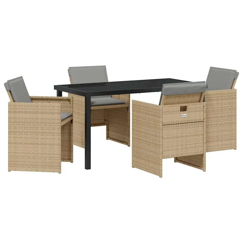 5-Piece Garden Dining Set in Beige