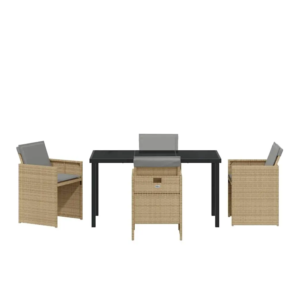 5-Piece Garden Dining Set in Beige
