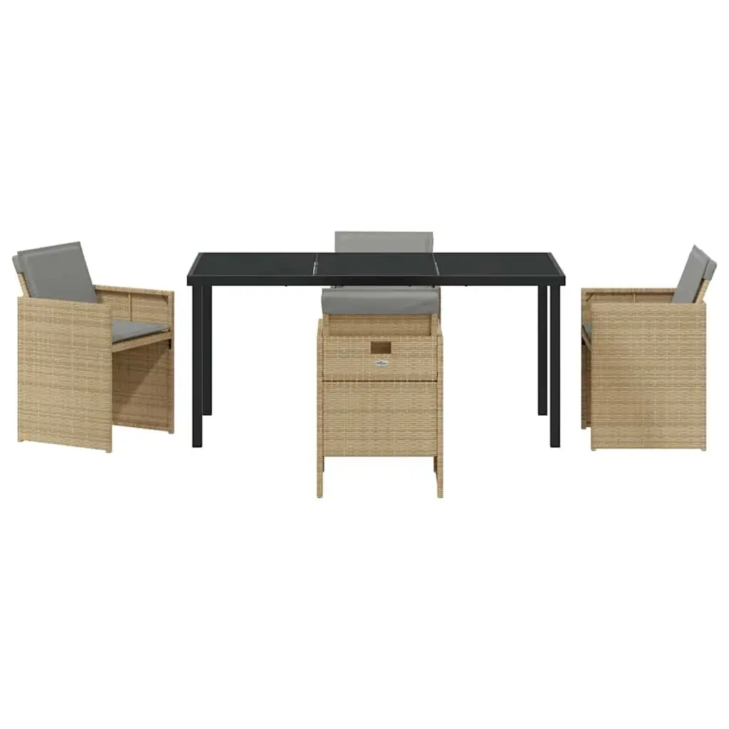5-Piece Garden Dining Set in Beige