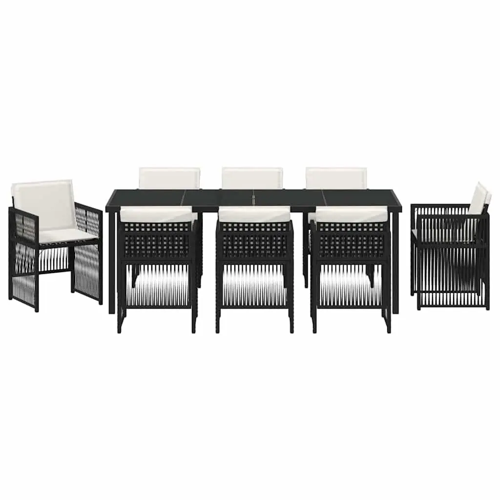 9-Piece Garden Dining Set with Cushions