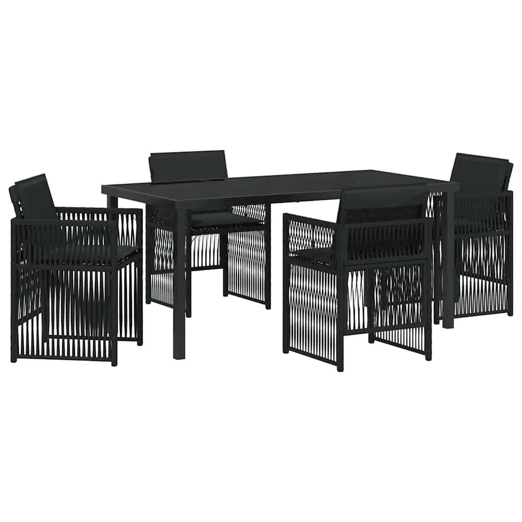 5 Piece Outdoor Dining Set with Cushions
