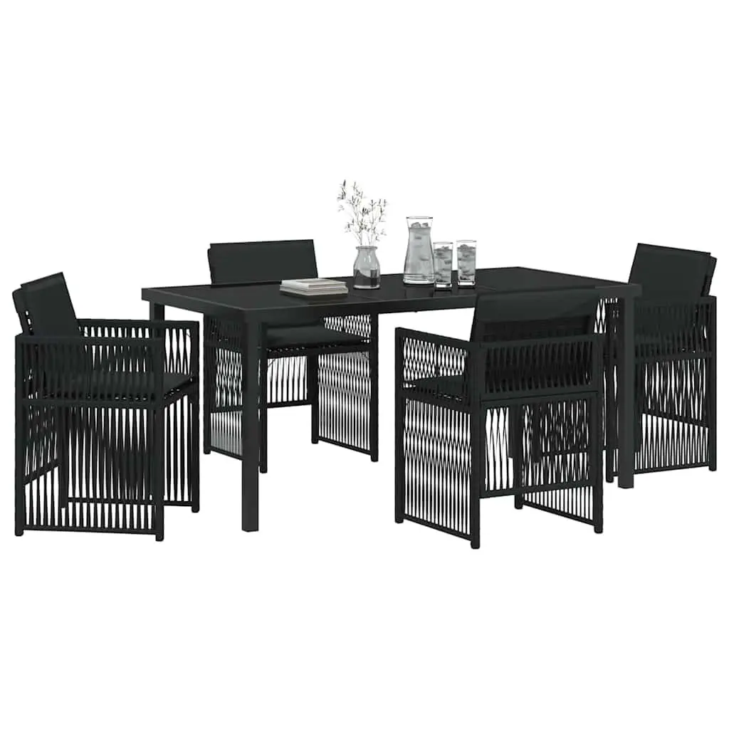 5 Piece Outdoor Dining Set with Cushions
