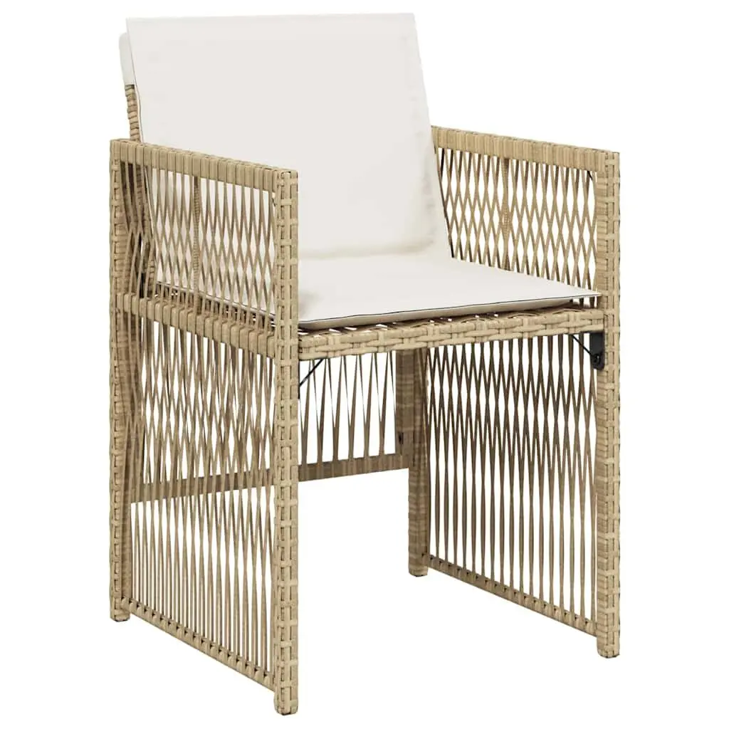 Outdoor Dining Set 5-Piece Steel Frame with Cushions