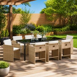 Stylish 9-Piece Garden Dining Set for Outdoor Spaces