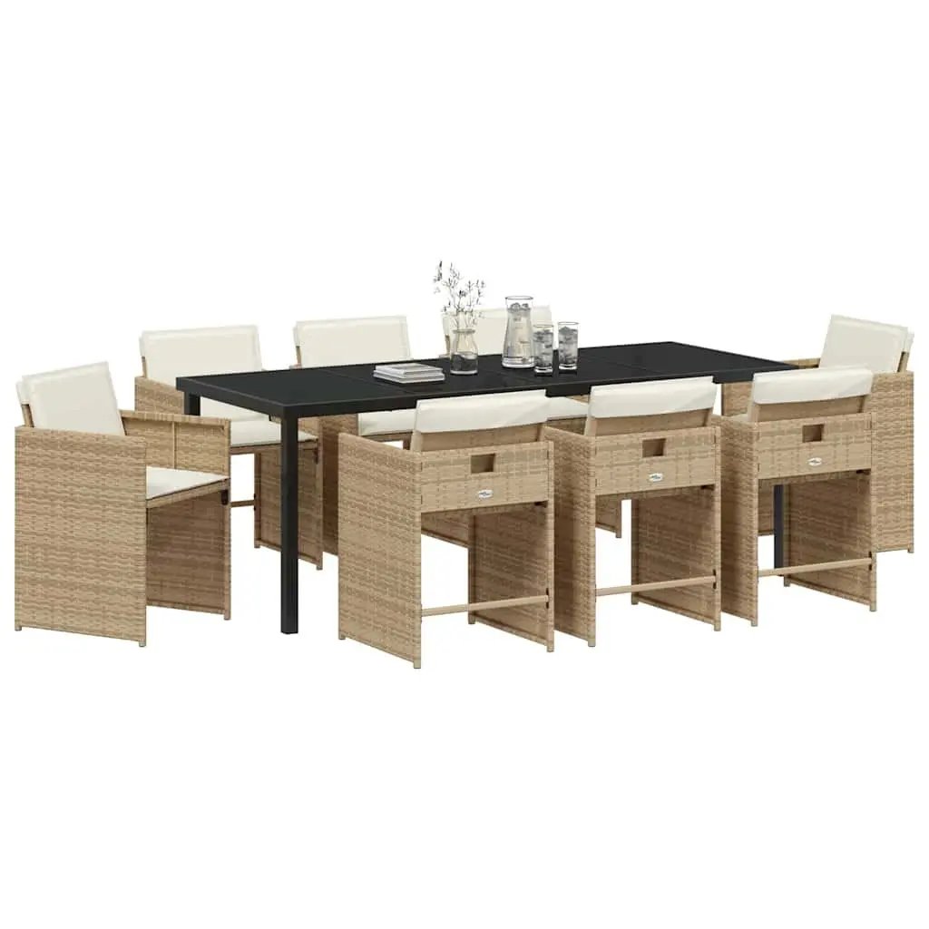 9-Piece Garden Dining Set for Outdoor Spaces