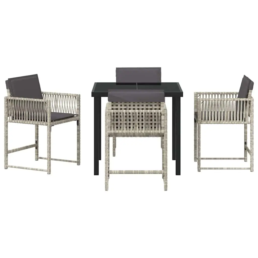 5-Piece Garden Dining Set with Durable Construction