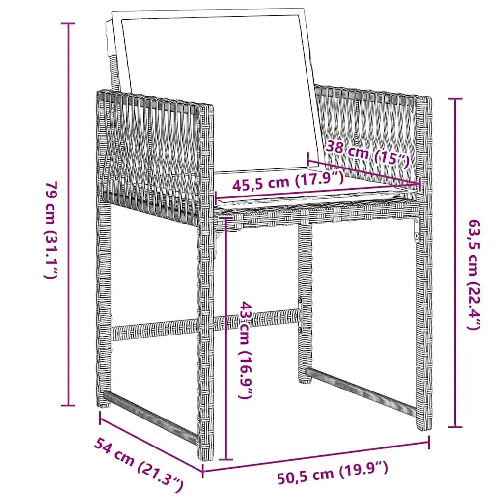 Light Grey 9-Piece Garden Dining Set for Outdoor Use