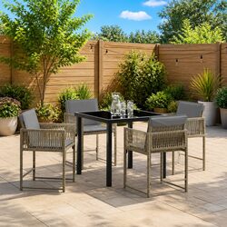 Durable 5-Piece Garden Dining Set for Outdoor Living