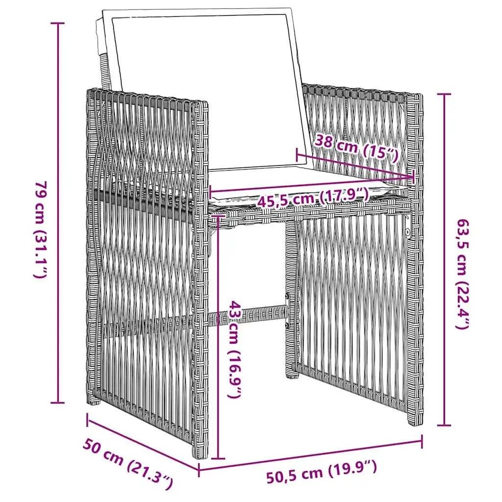Light Grey 9-Piece Garden Dining Set for Outdoor Spaces