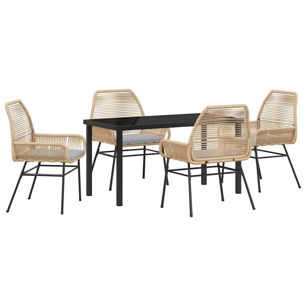 5 Piece Garden Dining Set with Durable Build