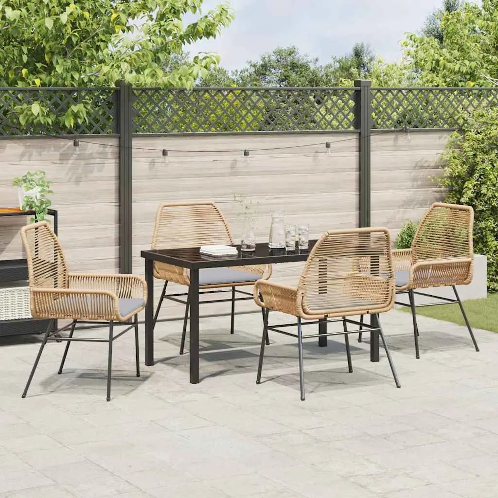 5 Piece Garden Dining Set with Durable Build