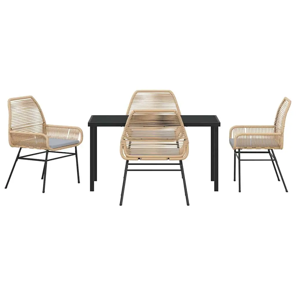 5 Piece Garden Dining Set with Durable Build