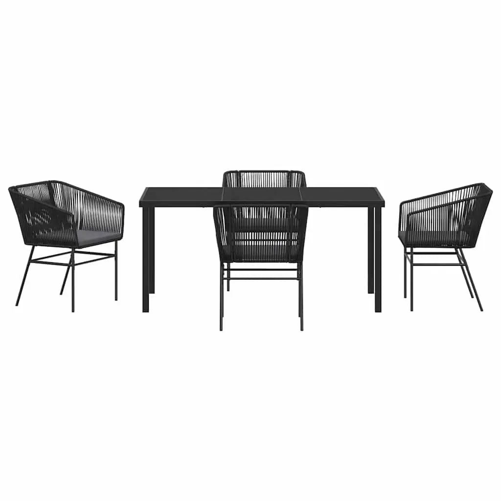 Outdoor 5 Piece Garden Dining Set with Cushions