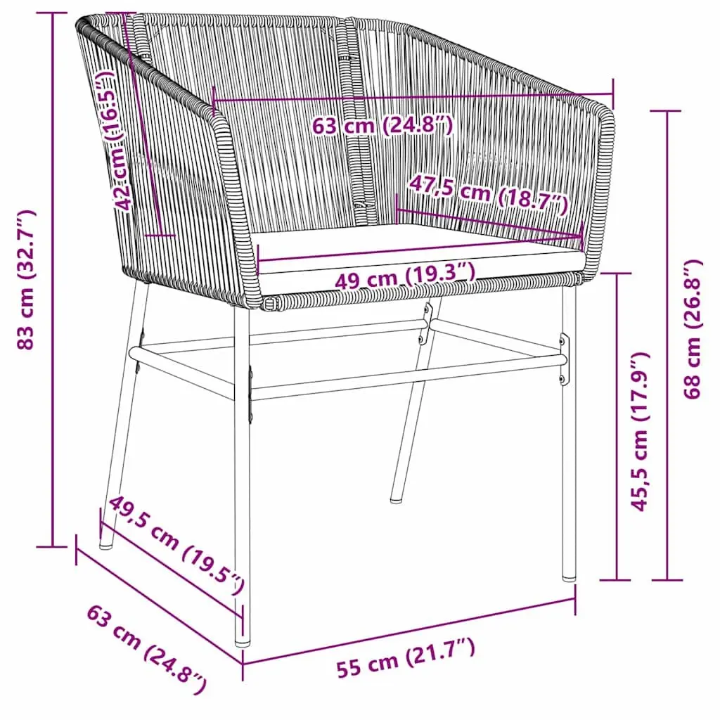 9-Piece Garden Dining Set with Durable Steel Frame