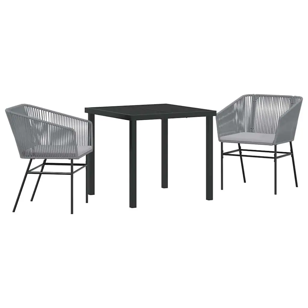 3-Piece Garden Dining Set with Cushions