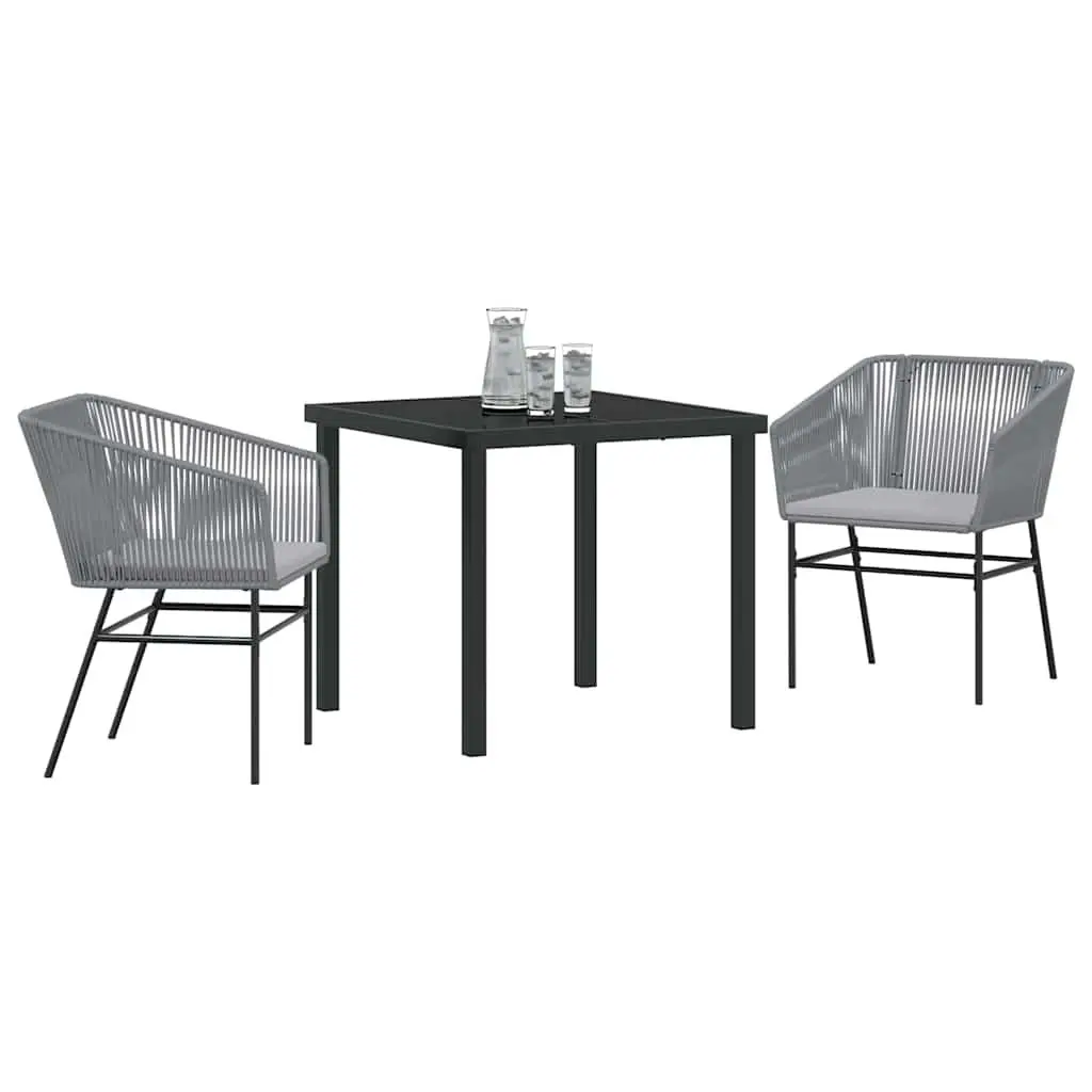 3-Piece Garden Dining Set with Cushions