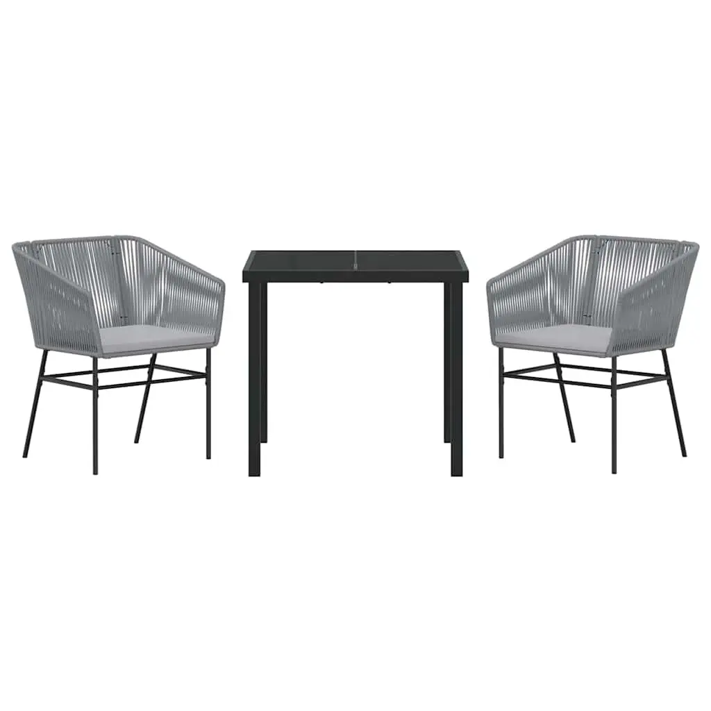 3-Piece Garden Dining Set with Cushions