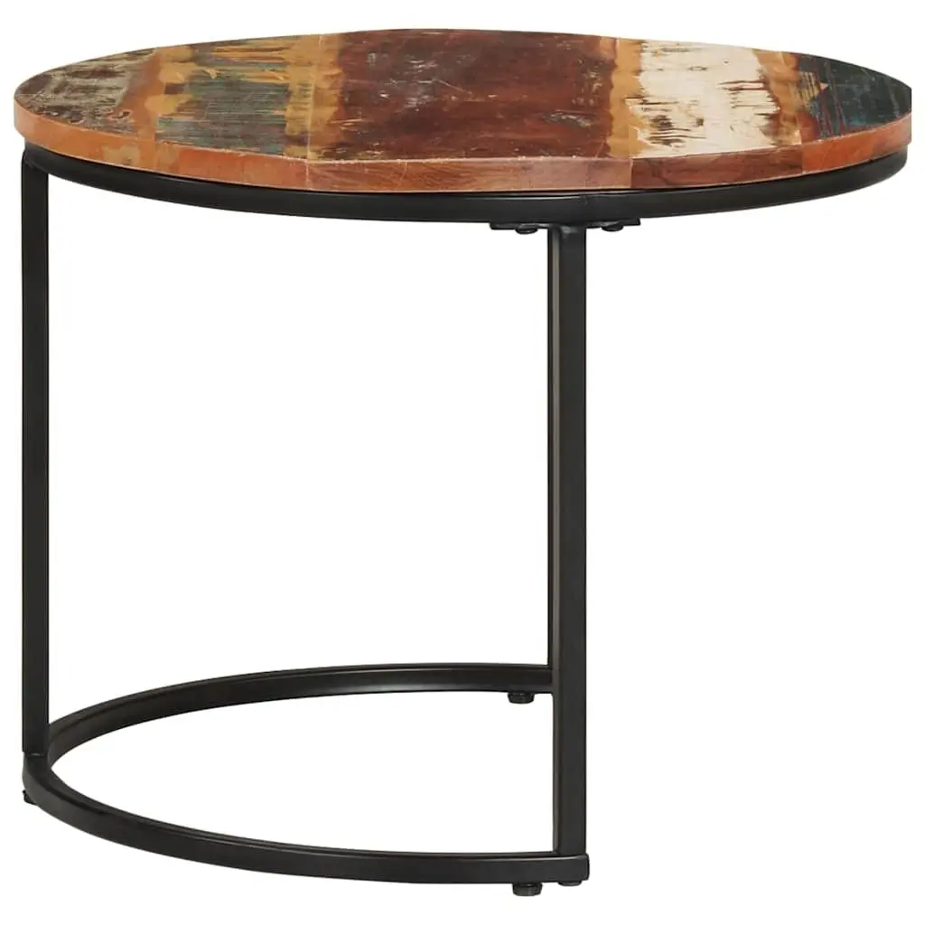 Solid Reclaimed Wood Nesting Tables Set of 2
