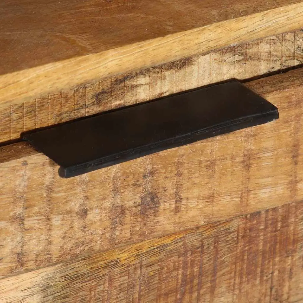 TV Cabinet Rough Mango Wood 110x30x40 cm Brown