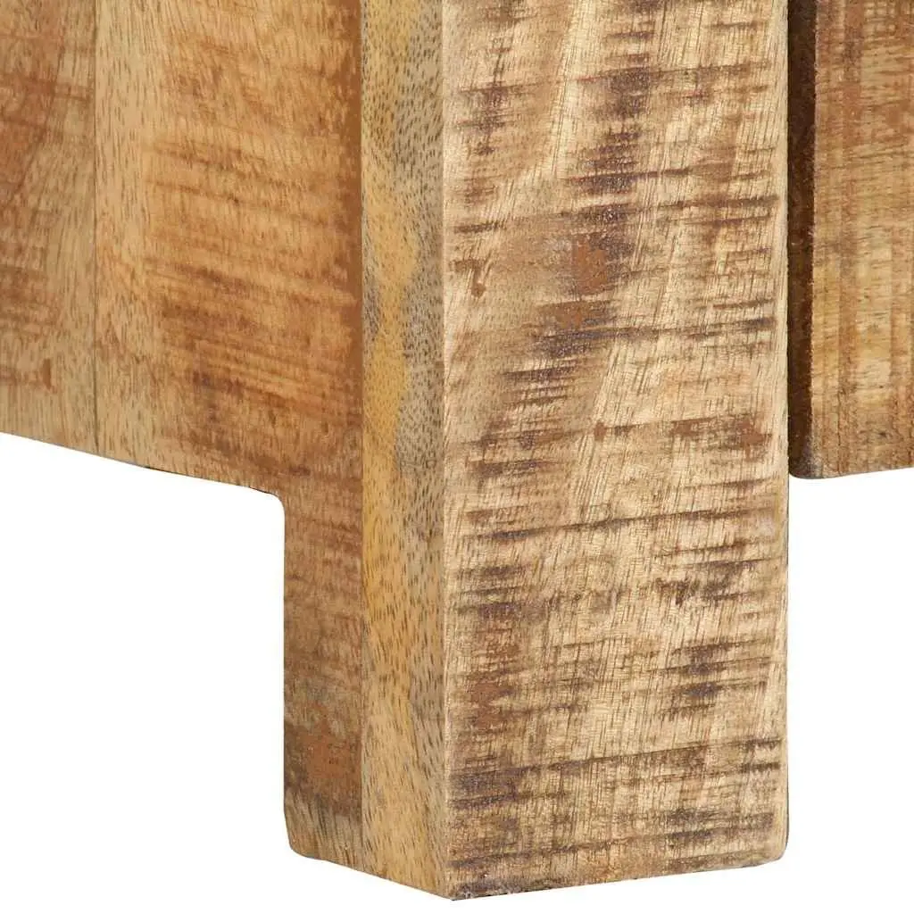 TV Cabinet Rough Mango Wood 110x30x40 cm Brown