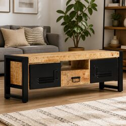 Solid Wood TV Cabinet 120x30x40 cm with Storage