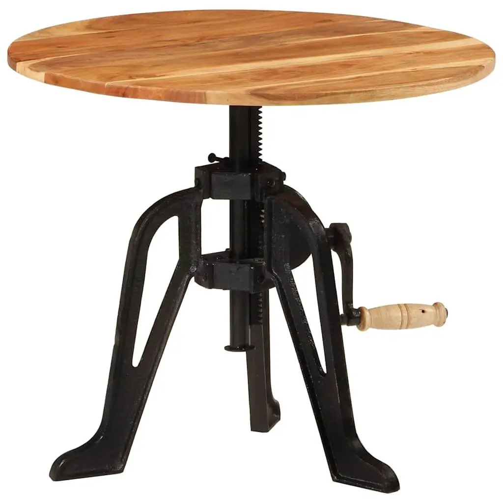 Solid Wood Adjustable Side End Table 60cm