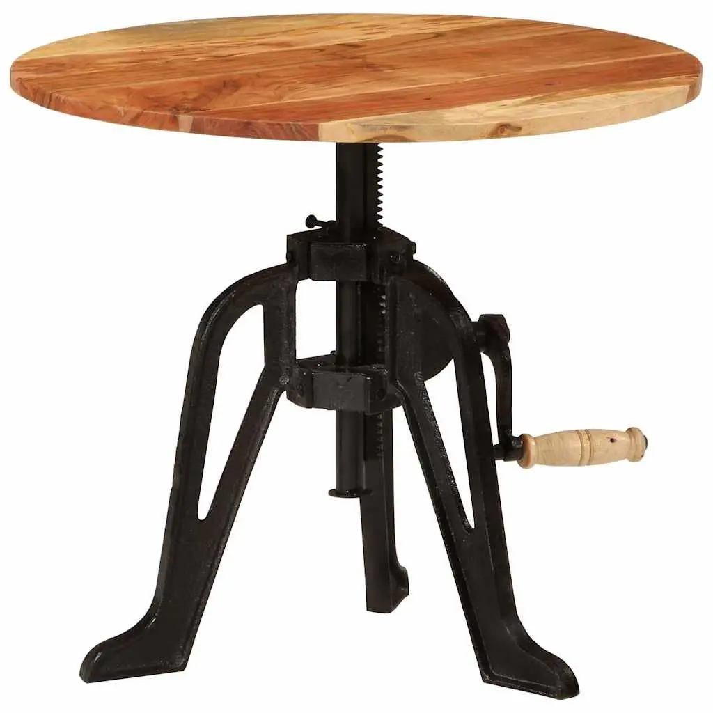 Solid Wood Adjustable Side End Table 60cm