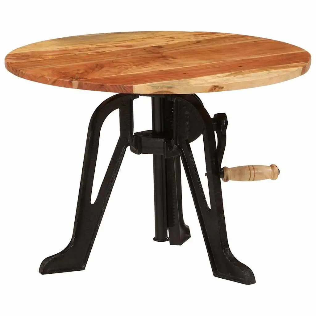 Solid Wood Adjustable Side End Table 60cm