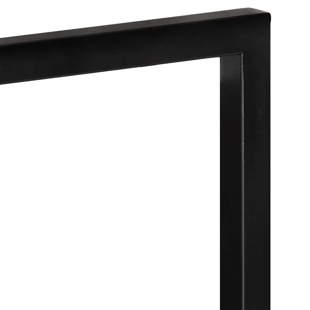 Wall Shelves Solid Acacia Wood Steel 25 x 25 x 75 cm Brown 2 Pieces