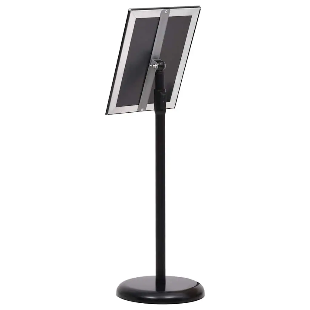 Poster Stand 2 pcs Black 32.7 x 24 x 108 cm Height-Adjustable Rotatable Display