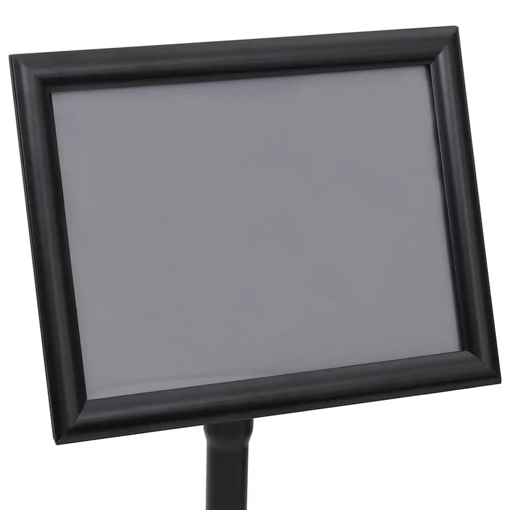 Poster Stand 2 pcs Black 32.7 x 24 x 108 cm Height-Adjustable Rotatable Display