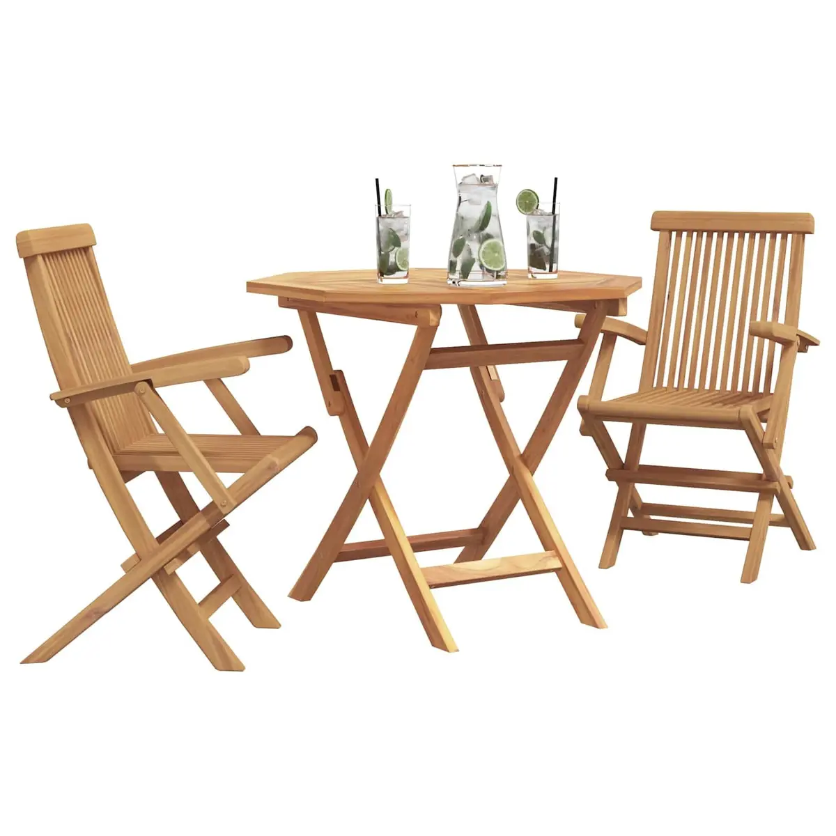 3-Piece Acacia Wood Garden Dining Set