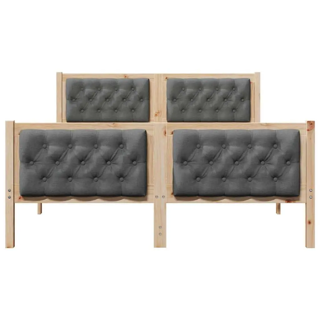 Solid Pine Wood Bed Frame with Headboard 150 x 200 cm