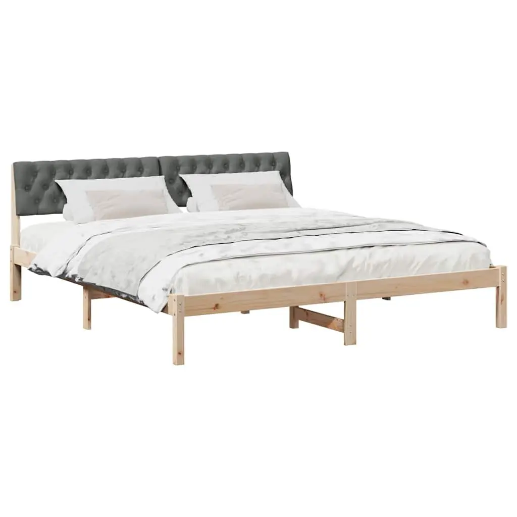 Solid Pine Platform Bed Frame 180 x 200 cm